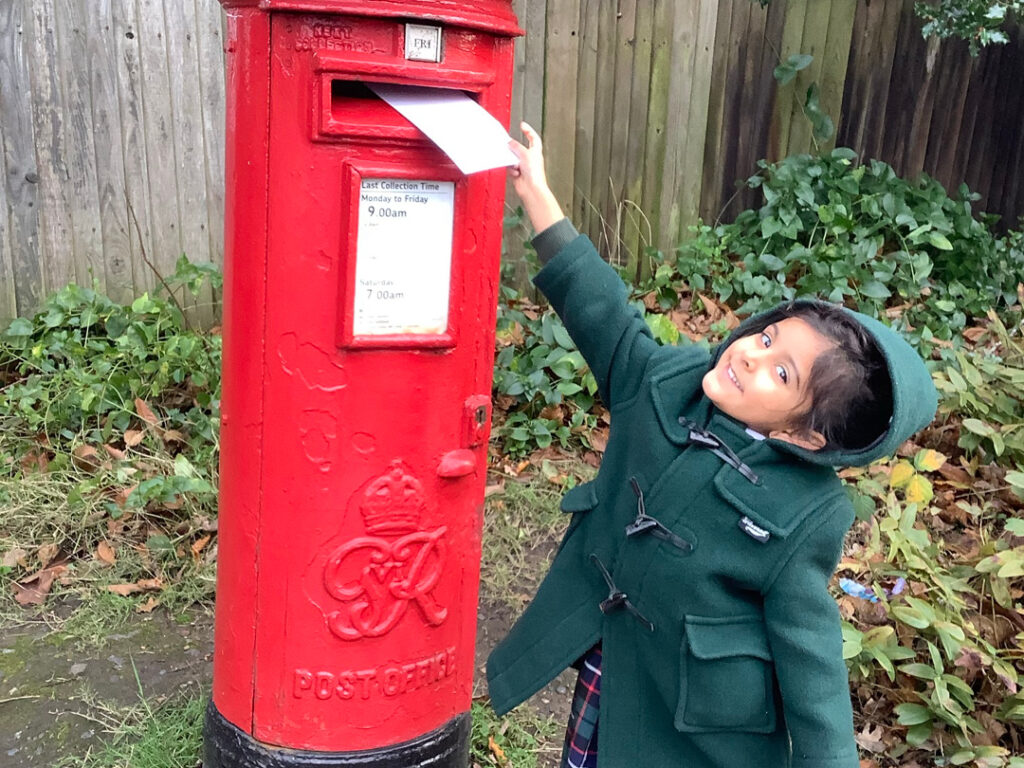 Reception letters to Santa